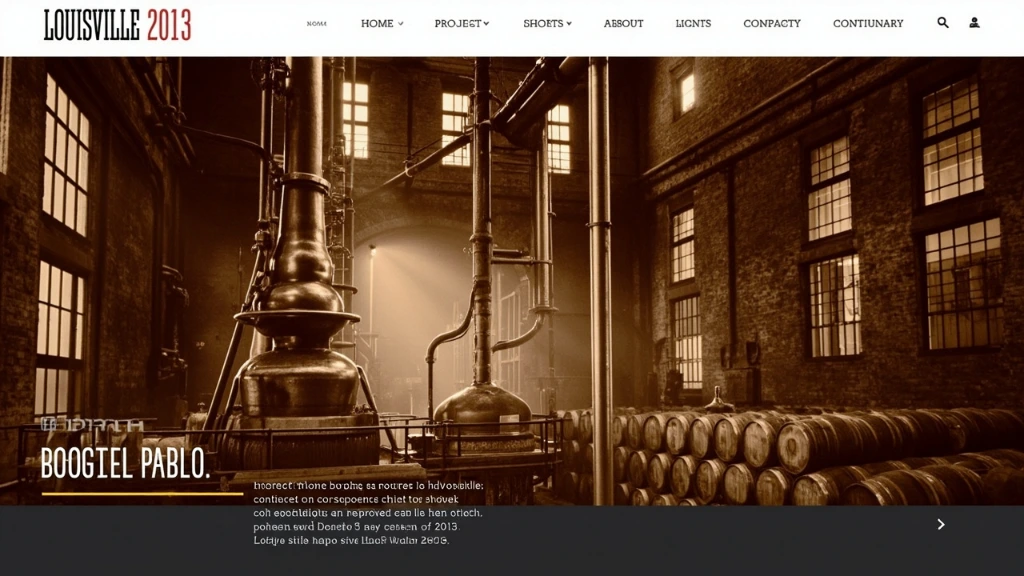 Sepia plate of a working bourbon distillery in 2013
